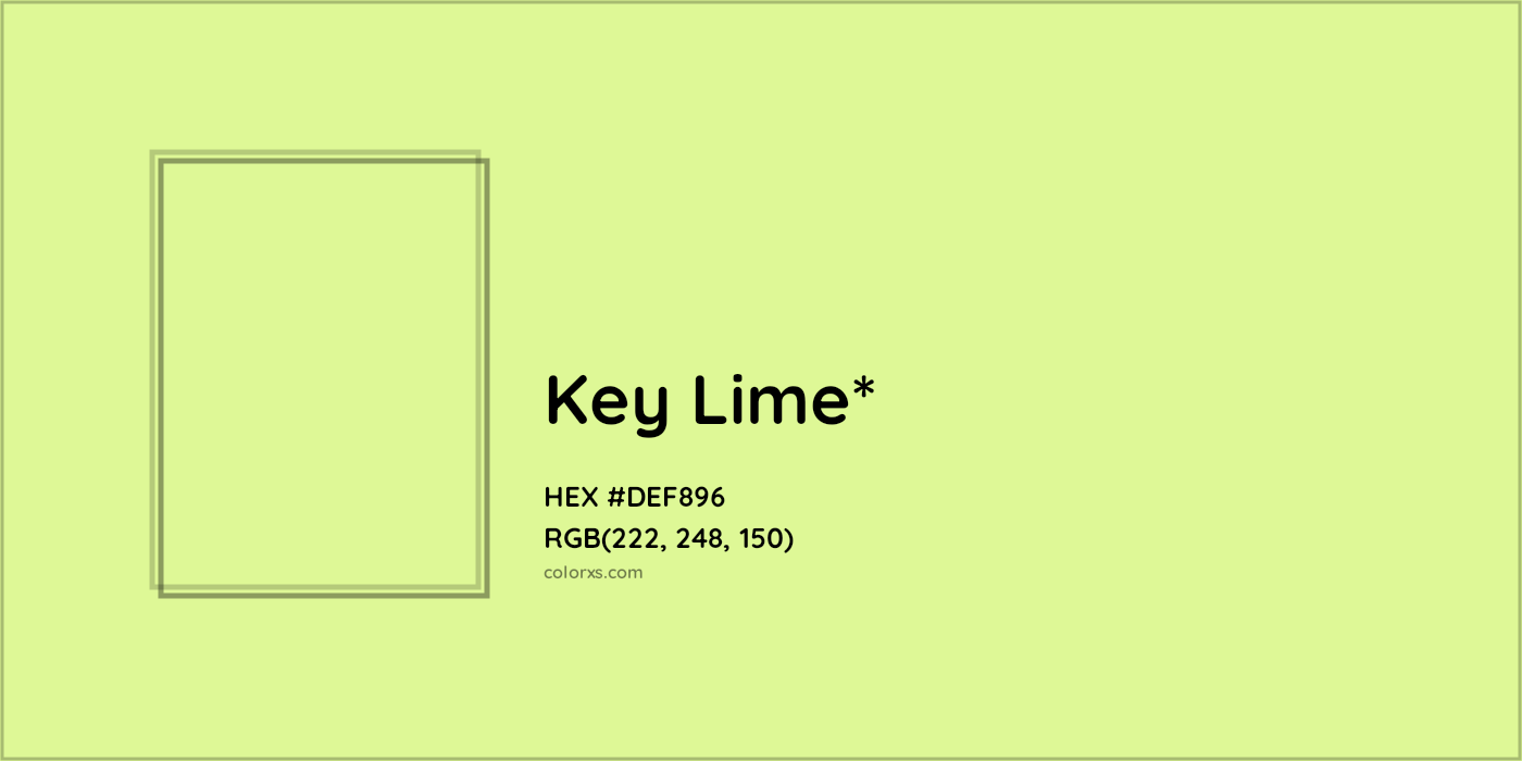 HEX #DEF896 Color Name, Color Code, Palettes, Similar Paints, Images