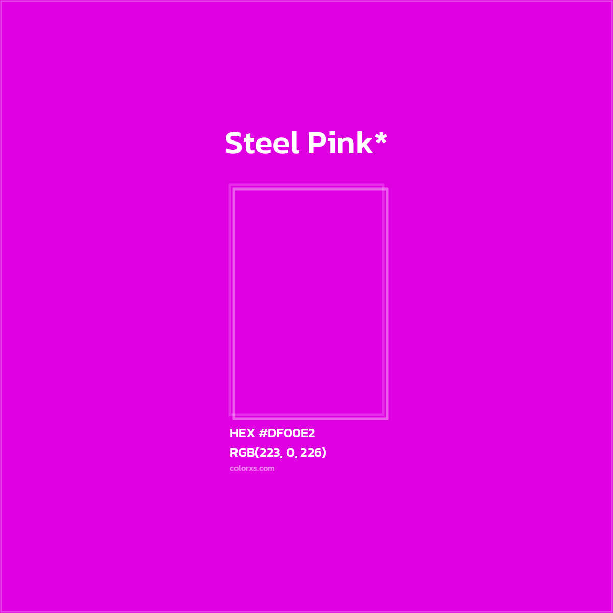 HEX #DF00E2 Color Name, Color Code, Palettes, Similar Paints, Images