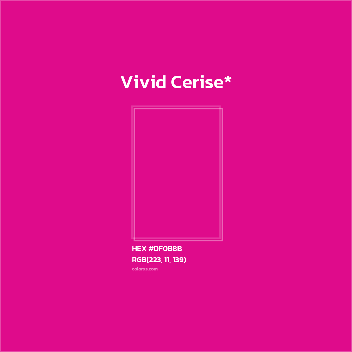 HEX #DF0B8B Color Name, Color Code, Palettes, Similar Paints, Images