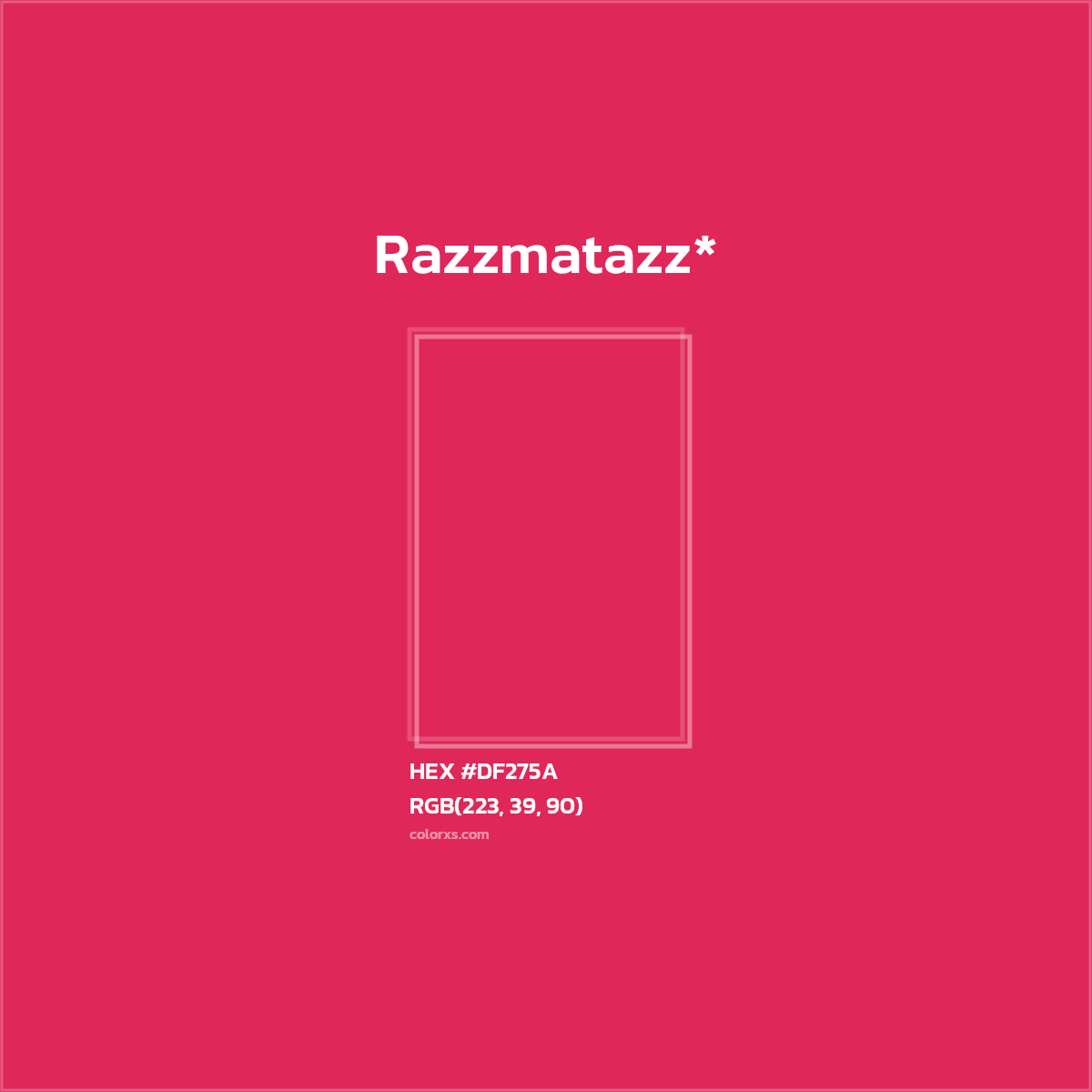 HEX #DF275A Color Name, Color Code, Palettes, Similar Paints, Images