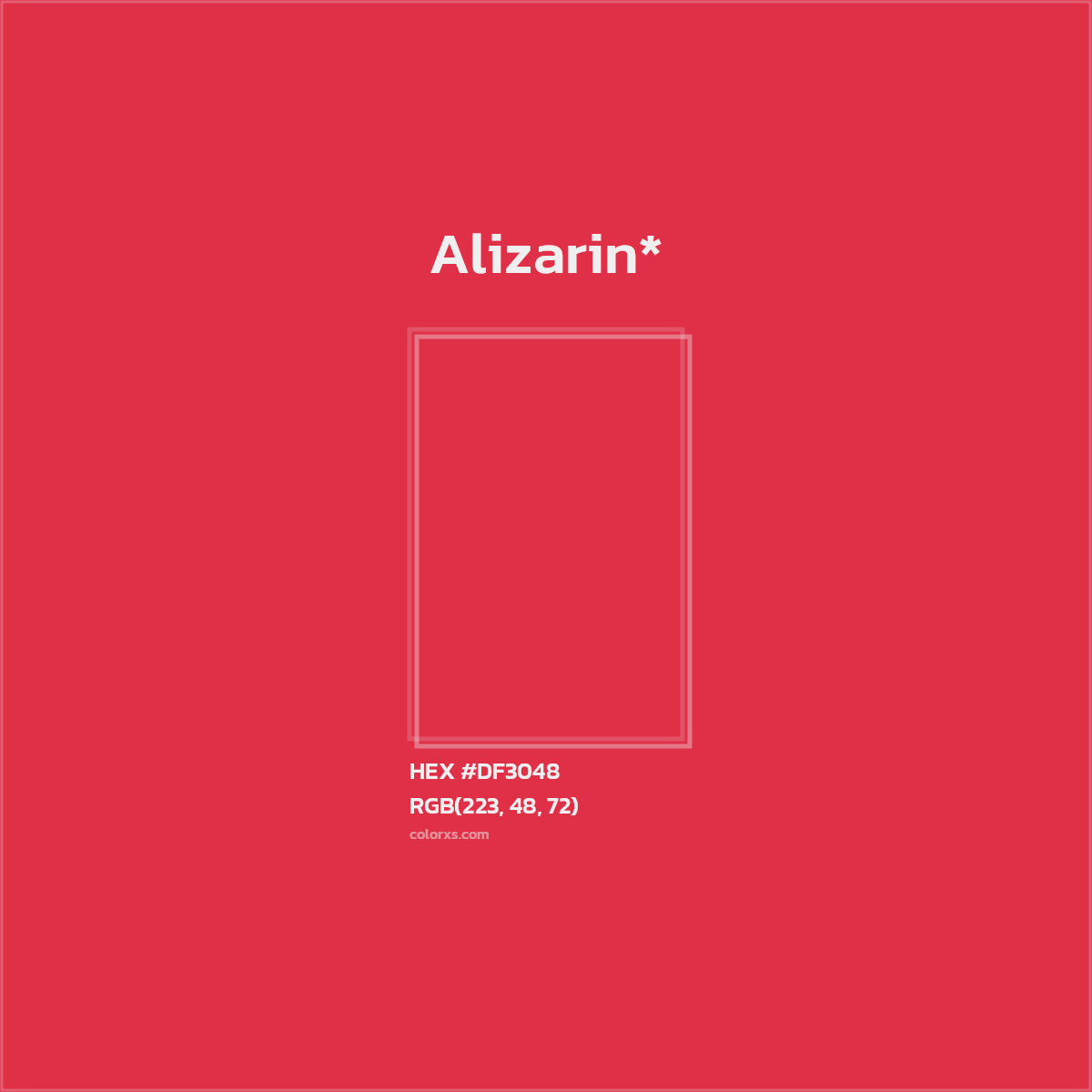 HEX #DF3048 Color Name, Color Code, Palettes, Similar Paints, Images