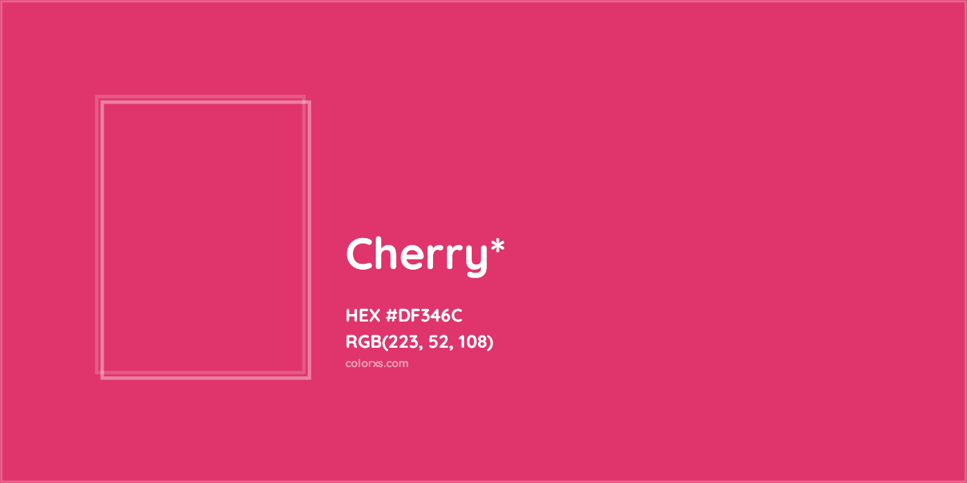 HEX #DF346C Color Name, Color Code, Palettes, Similar Paints, Images