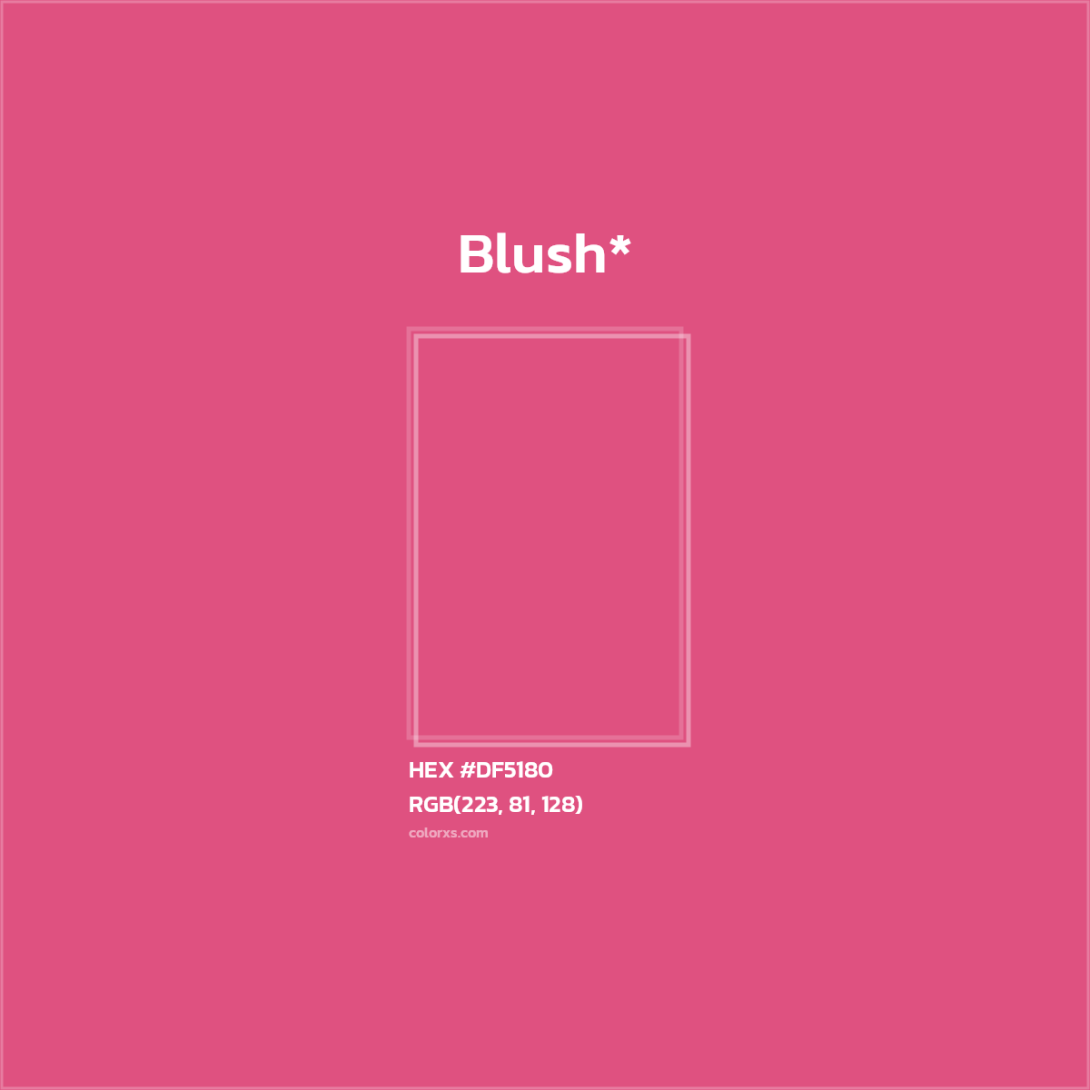 HEX #DF5180 Color Name, Color Code, Palettes, Similar Paints, Images