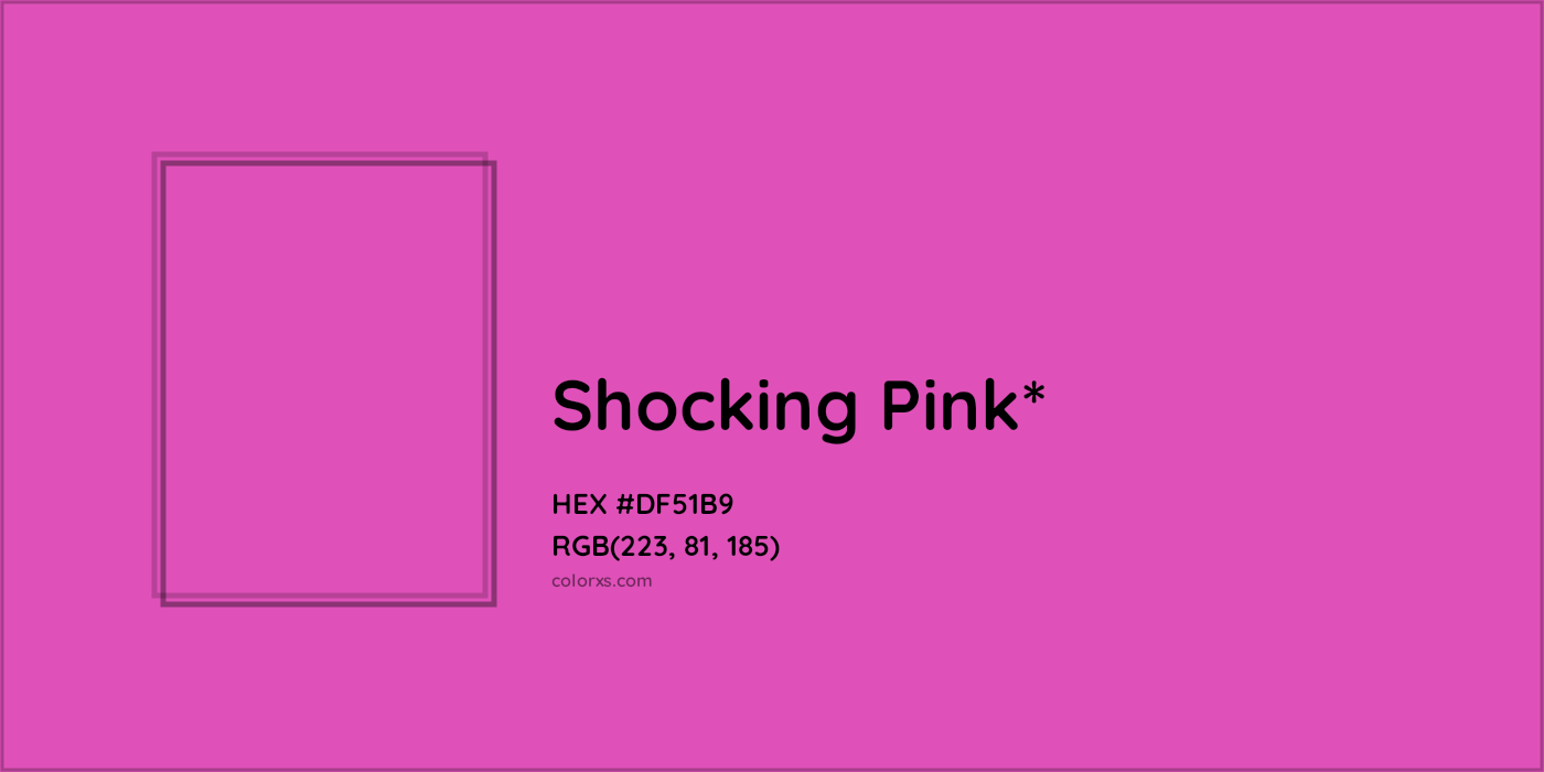 HEX #DF51B9 Color Name, Color Code, Palettes, Similar Paints, Images