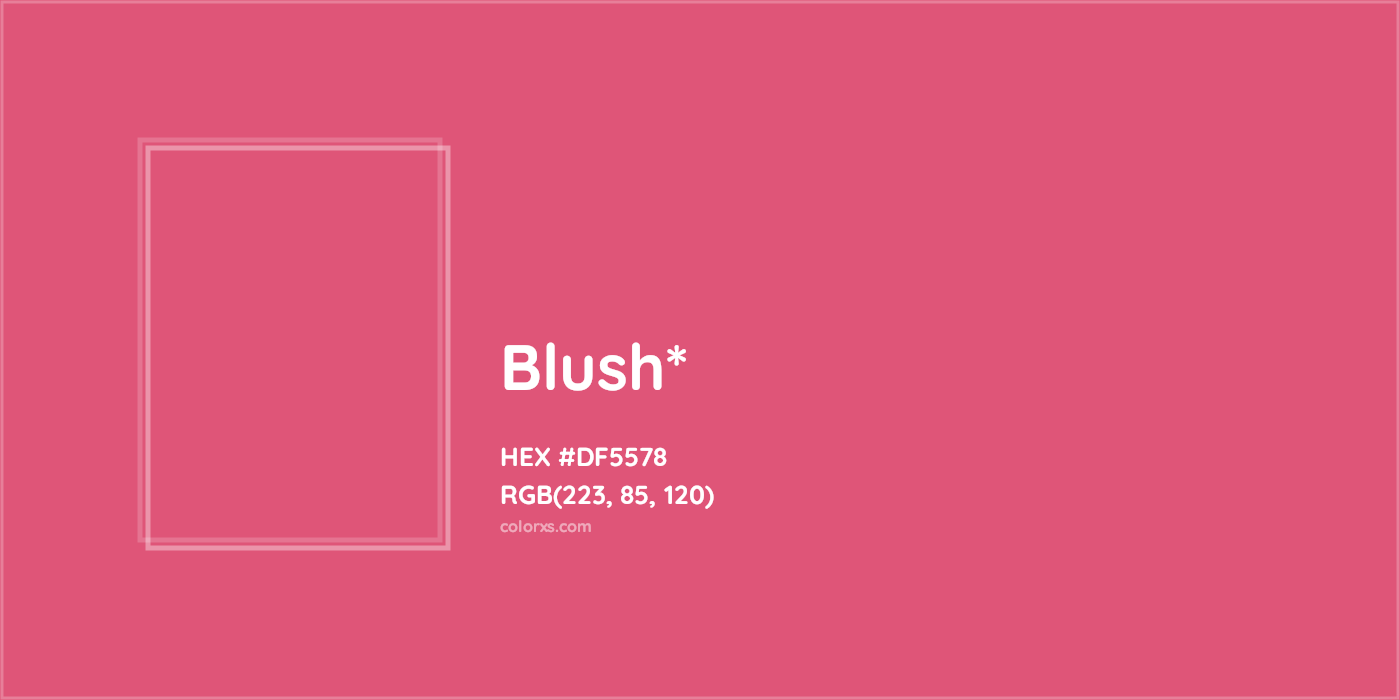 HEX #DF5578 Color Name, Color Code, Palettes, Similar Paints, Images