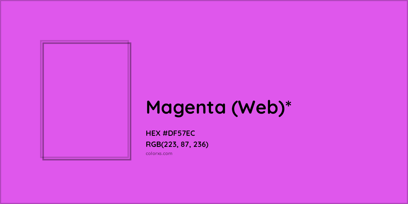 HEX #DF57EC Color Name, Color Code, Palettes, Similar Paints, Images