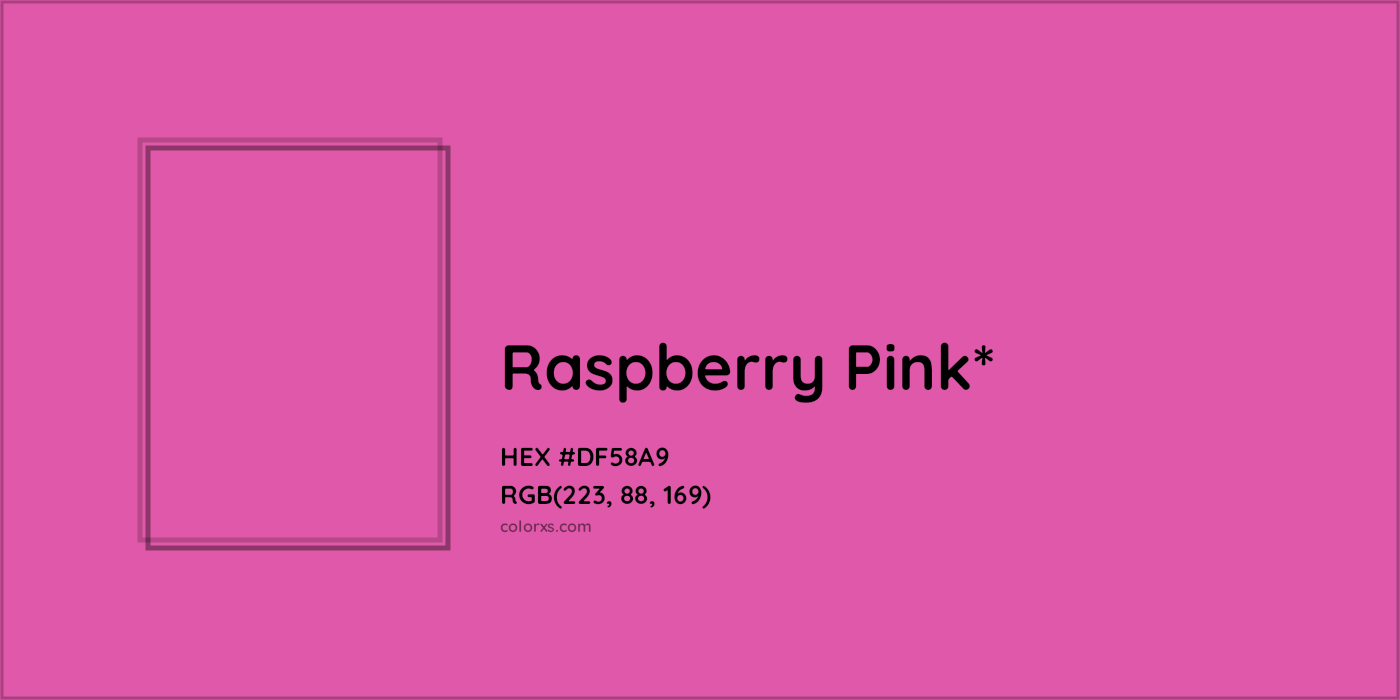 HEX #DF58A9 Color Name, Color Code, Palettes, Similar Paints, Images