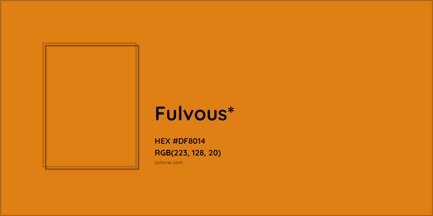 HEX #DF8014 Color Name, Color Code, Palettes, Similar Paints, Images