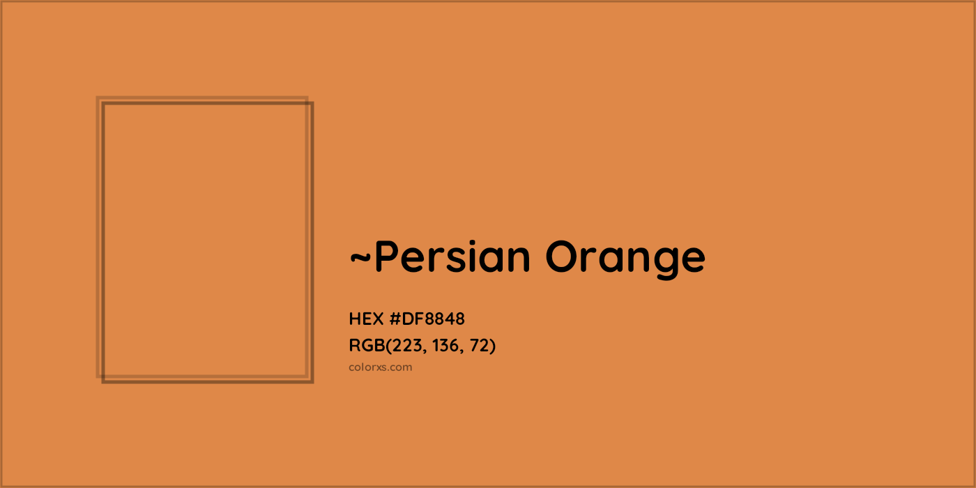 HEX #DF8848 Color Name, Color Code, Palettes, Similar Paints, Images