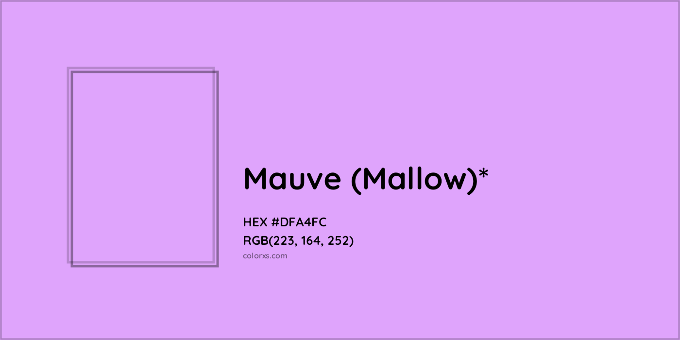 HEX #DFA4FC Color Name, Color Code, Palettes, Similar Paints, Images