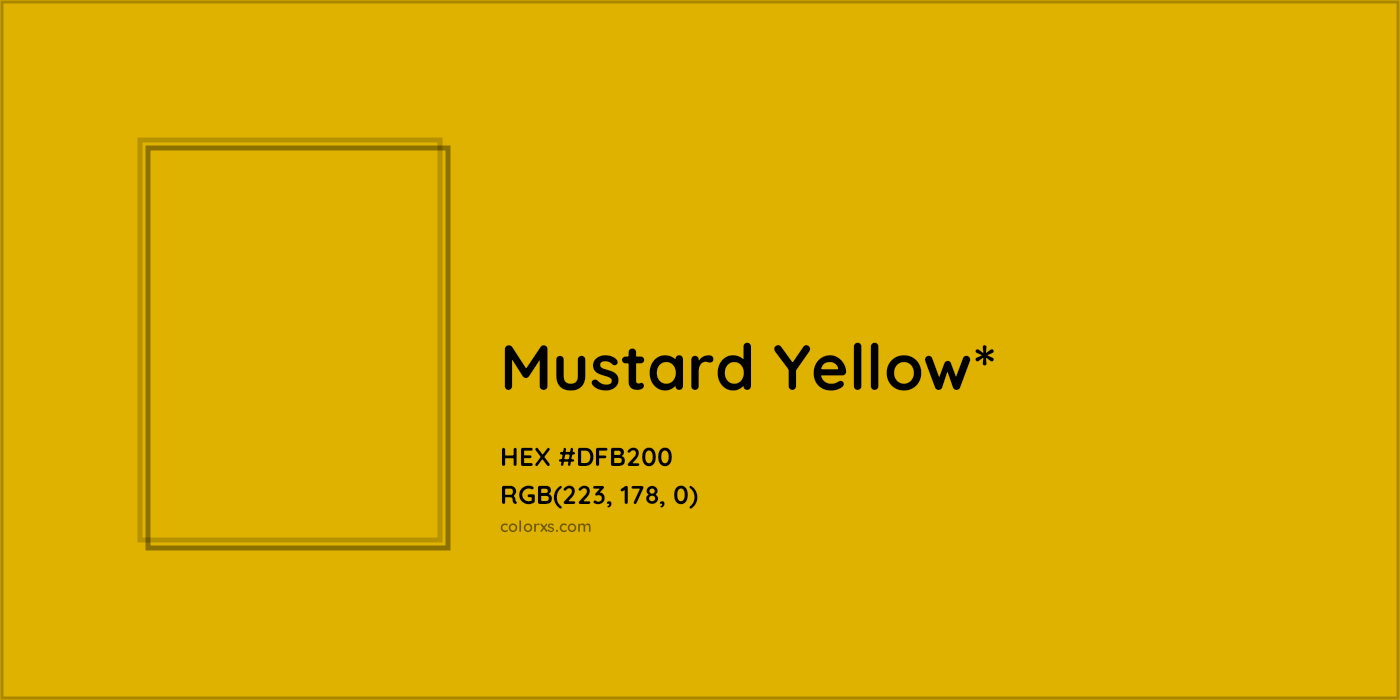 HEX #DFB200 Color Name, Color Code, Palettes, Similar Paints, Images