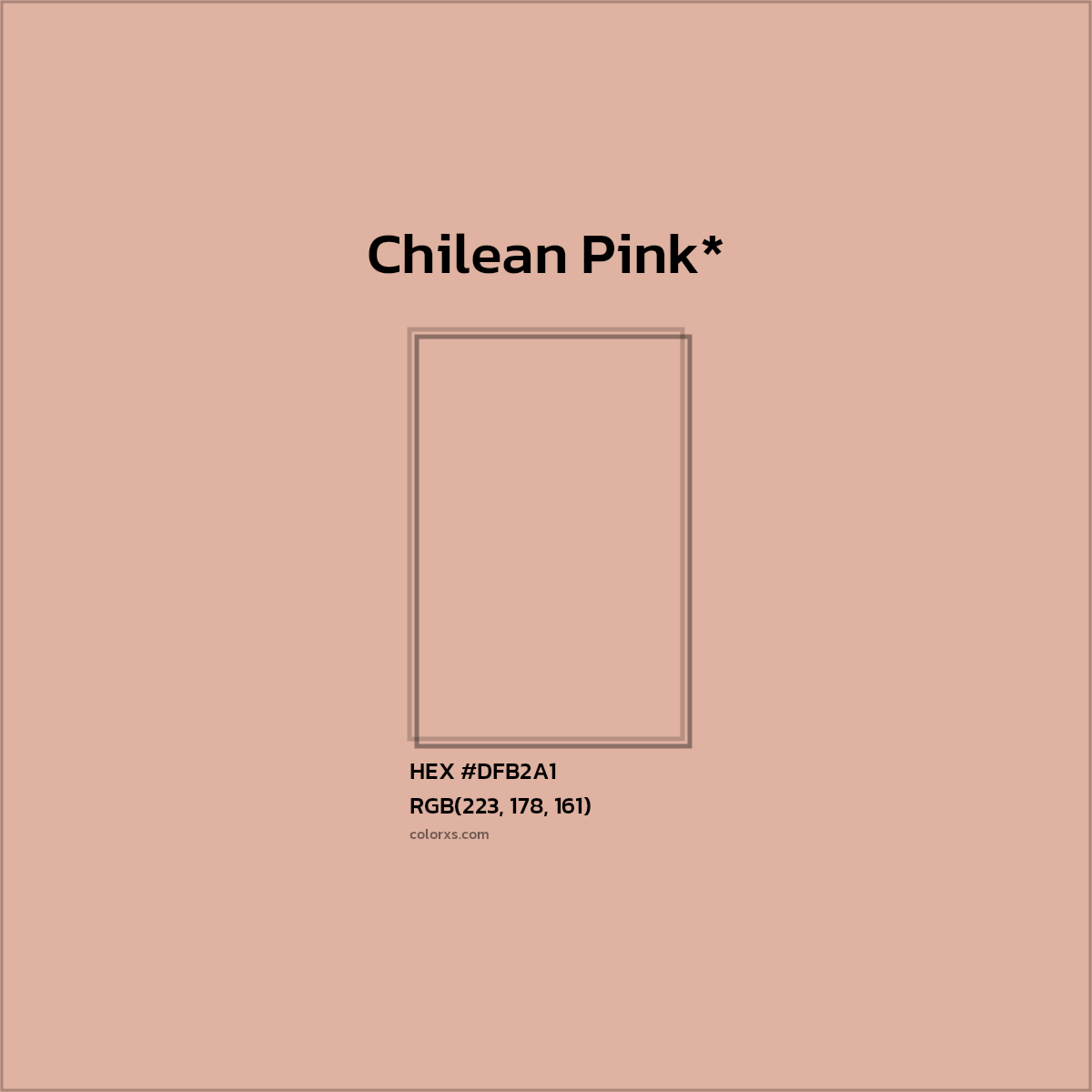 HEX #DFB2A1 Color Name, Color Code, Palettes, Similar Paints, Images