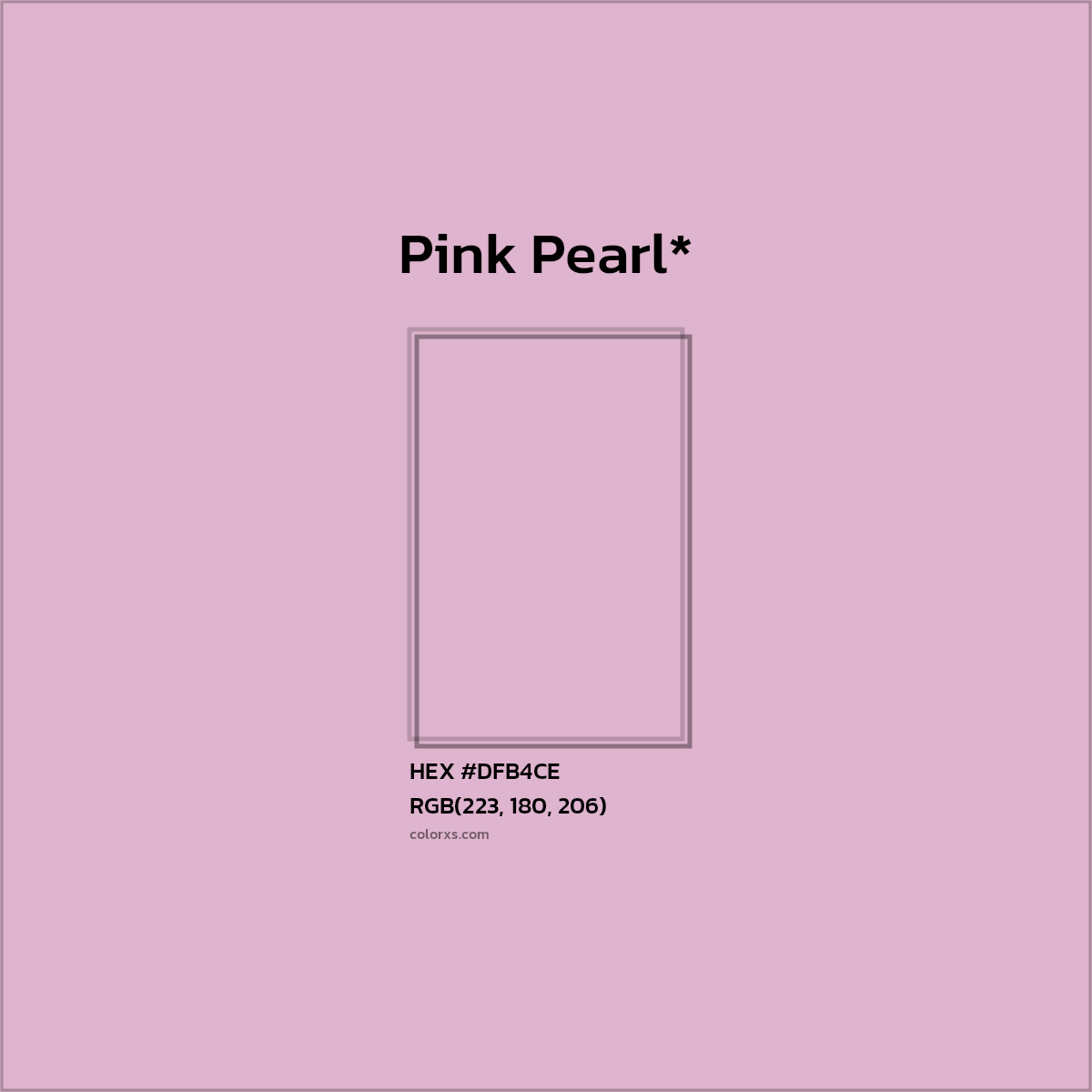 HEX #DFB4CE Color Name, Color Code, Palettes, Similar Paints, Images