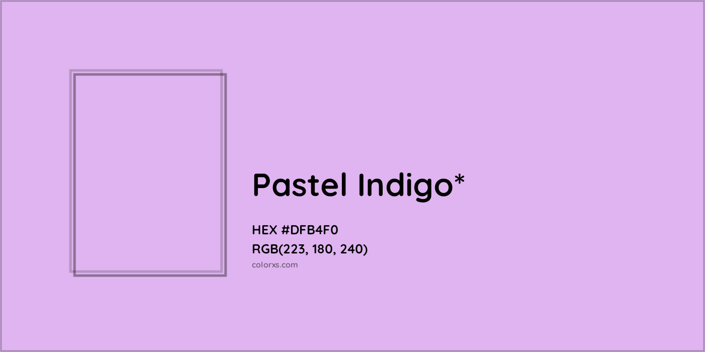 HEX #DFB4F0 Color Name, Color Code, Palettes, Similar Paints, Images