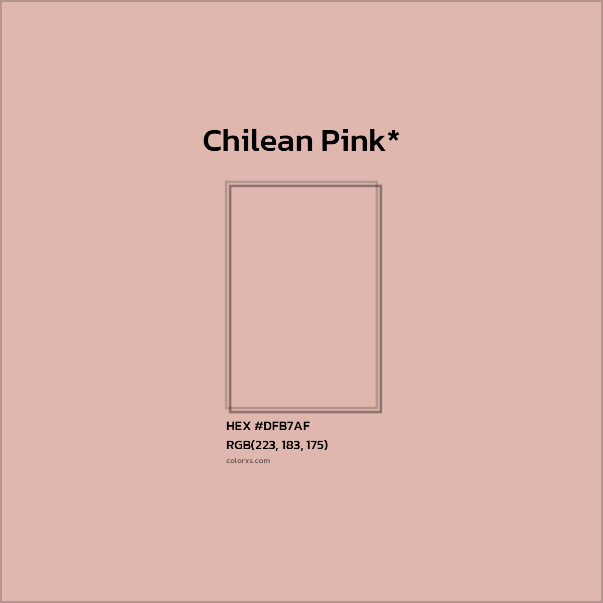 HEX #DFB7AF Color Name, Color Code, Palettes, Similar Paints, Images