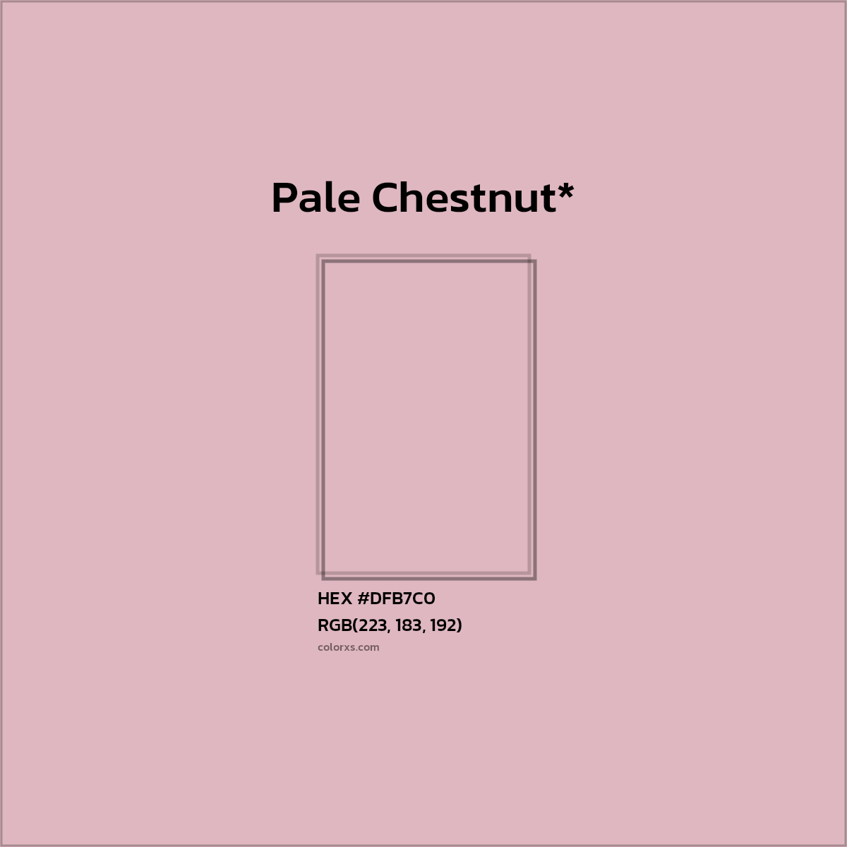 HEX #DFB7C0 Color Name, Color Code, Palettes, Similar Paints, Images