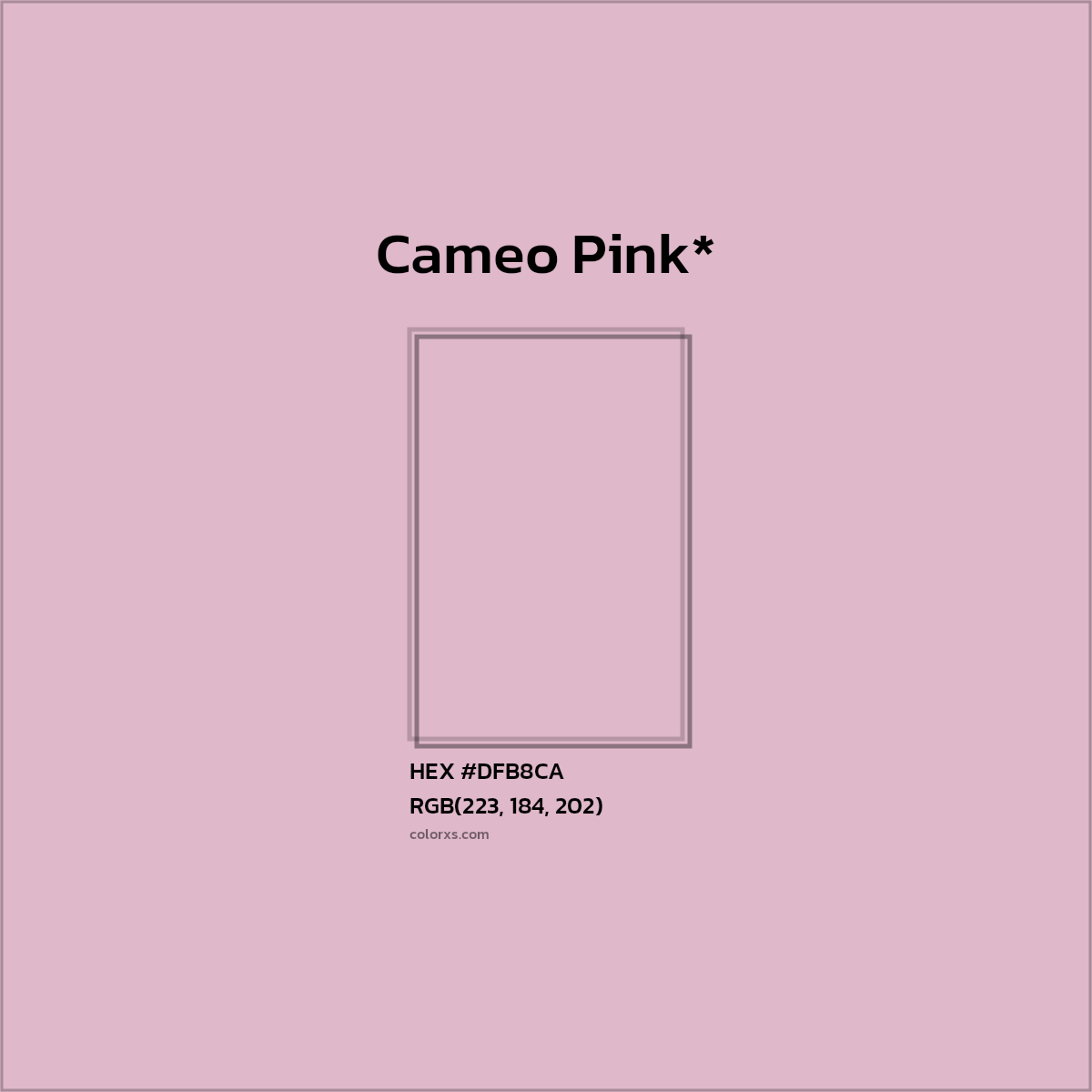 HEX #DFB8CA Color Name, Color Code, Palettes, Similar Paints, Images