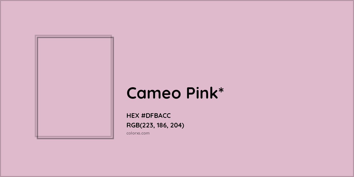HEX #DFBACC Color Name, Color Code, Palettes, Similar Paints, Images