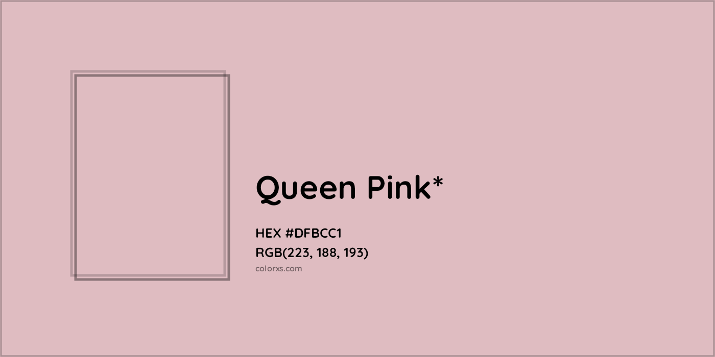 HEX #DFBCC1 Color Name, Color Code, Palettes, Similar Paints, Images