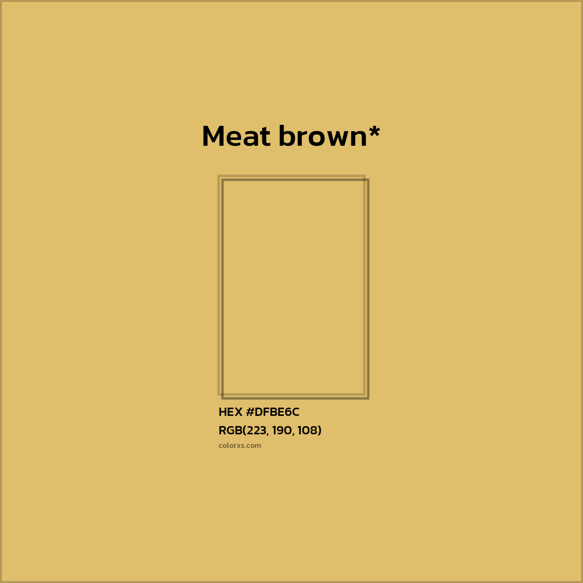 HEX #DFBE6C Color Name, Color Code, Palettes, Similar Paints, Images