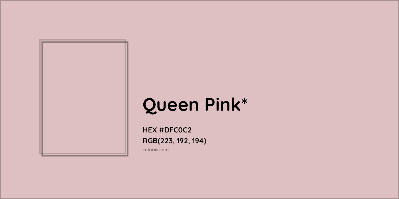 HEX #DFC0C2 Color Name, Color Code, Palettes, Similar Paints, Images