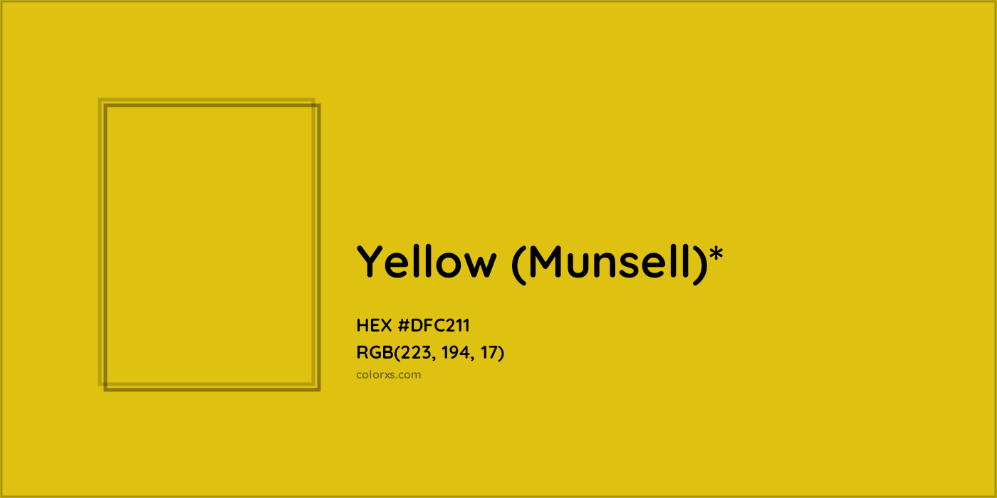 HEX #DFC211 Color Name, Color Code, Palettes, Similar Paints, Images