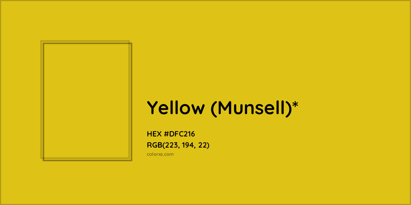 HEX #DFC216 Color Name, Color Code, Palettes, Similar Paints, Images