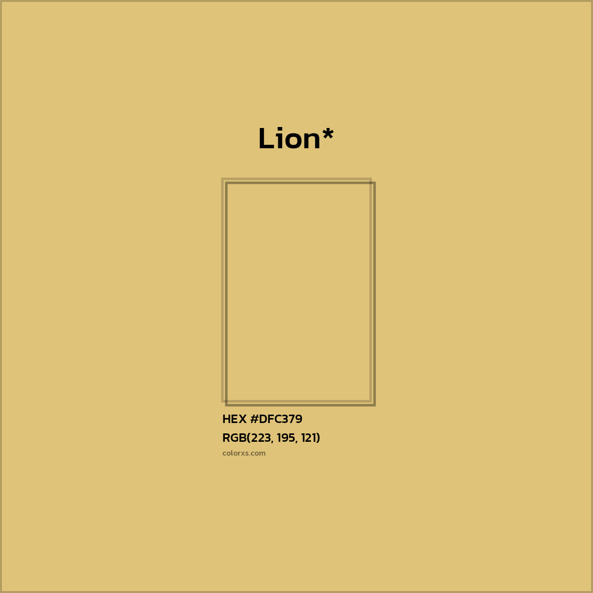 HEX #DFC379 Color Name, Color Code, Palettes, Similar Paints, Images