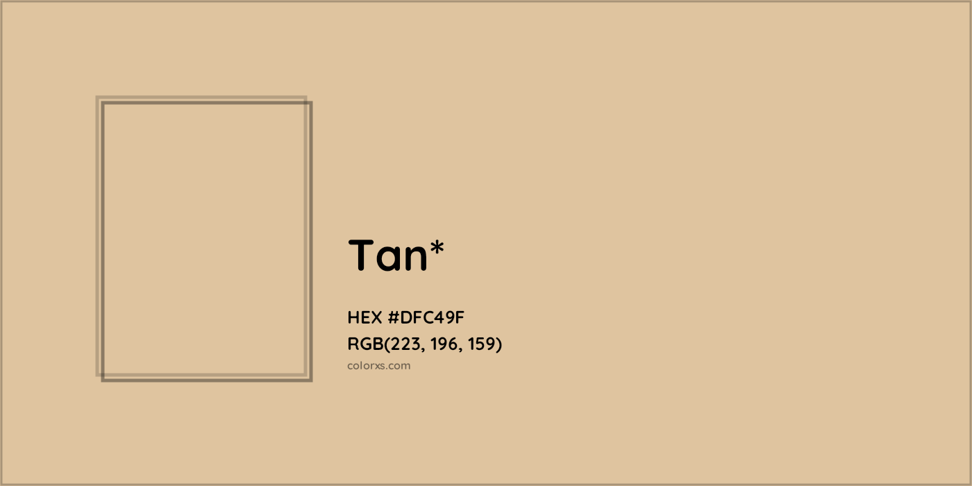 HEX #DFC49F Color Name, Color Code, Palettes, Similar Paints, Images