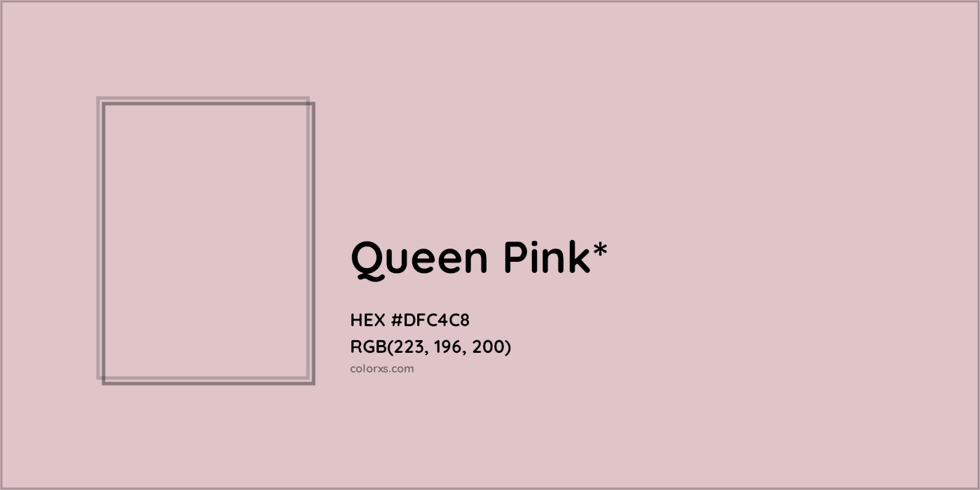 HEX #DFC4C8 Color Name, Color Code, Palettes, Similar Paints, Images
