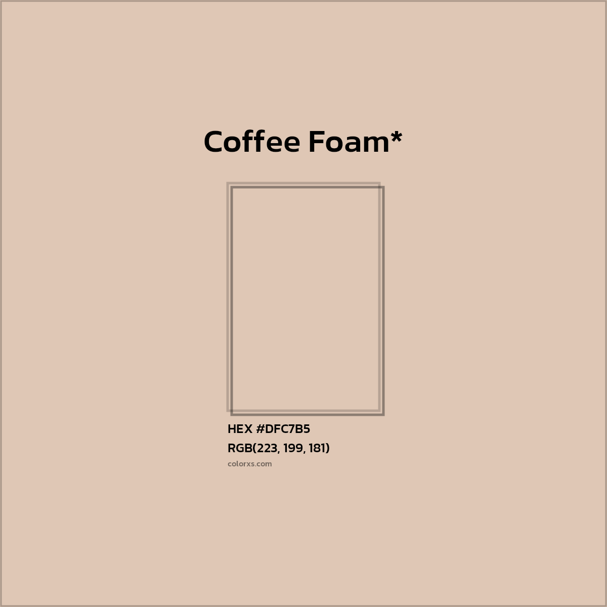 HEX #DFC7B5 Color Name, Color Code, Palettes, Similar Paints, Images