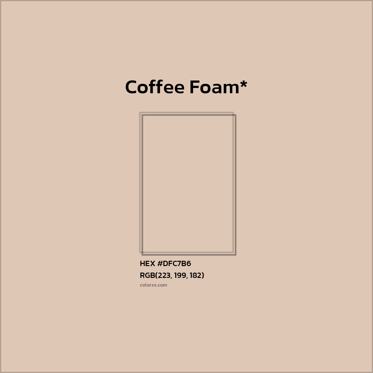 HEX #DFC7B6 Color Name, Color Code, Palettes, Similar Paints, Images