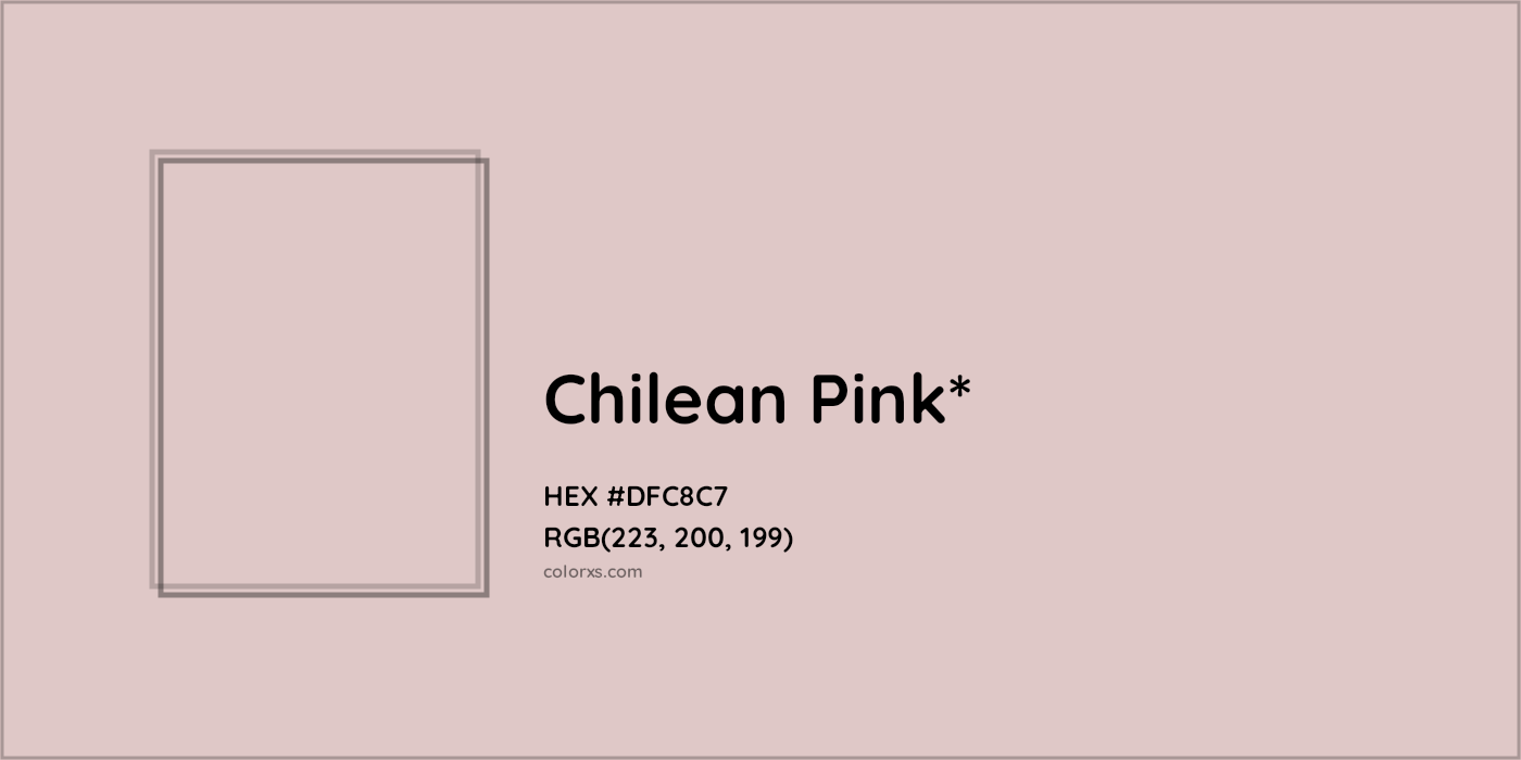 HEX #DFC8C7 Color Name, Color Code, Palettes, Similar Paints, Images