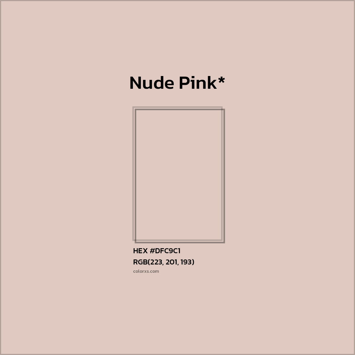 HEX #DFC9C1 Color Name, Color Code, Palettes, Similar Paints, Images