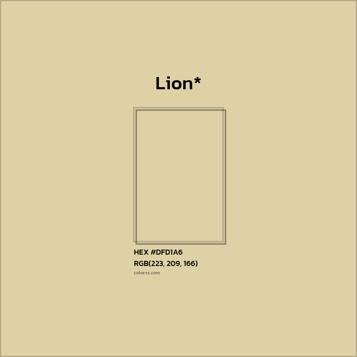 HEX #DFD1A6 Color Name, Color Code, Palettes, Similar Paints, Images