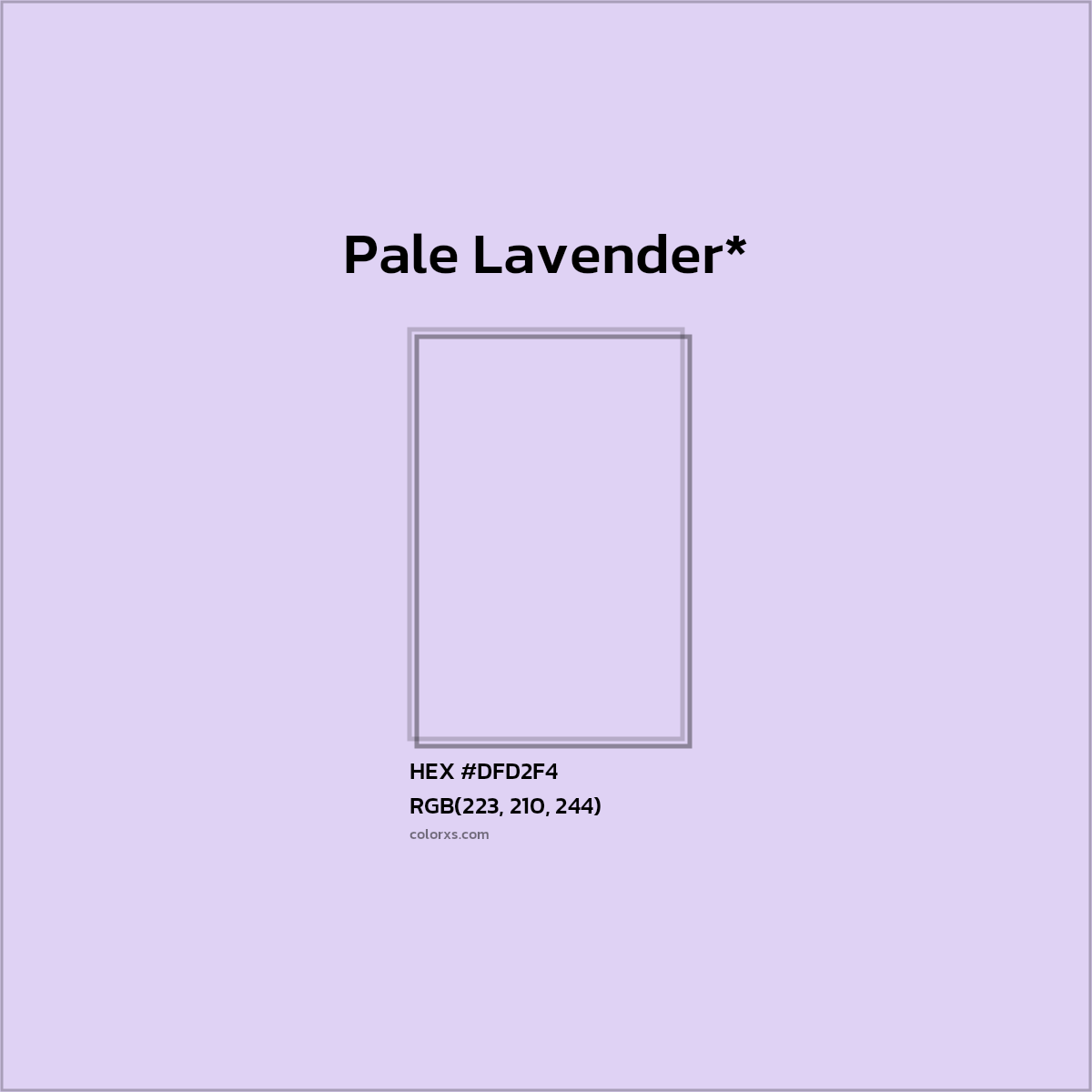 HEX #DFD2F4 Color Name, Color Code, Palettes, Similar Paints, Images