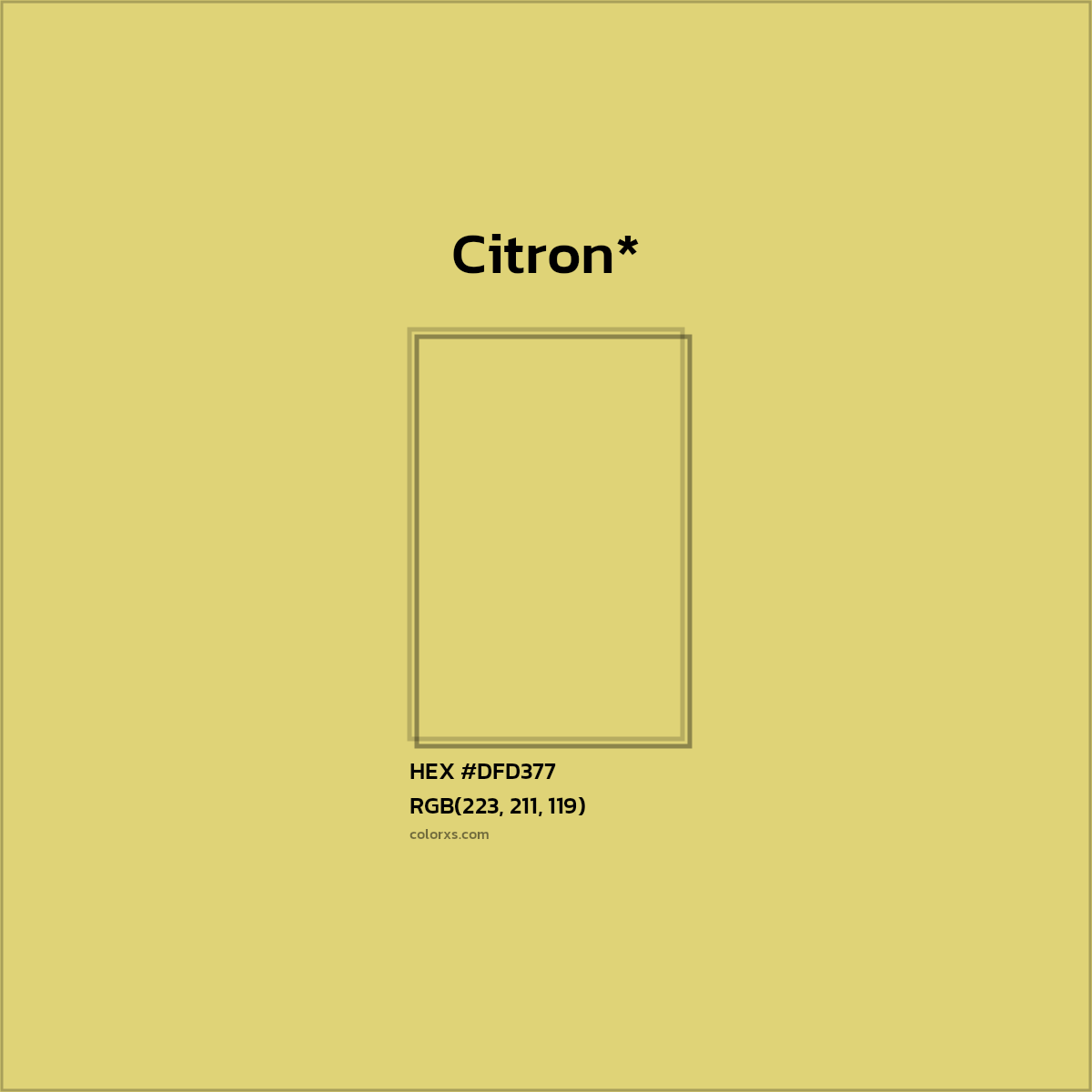 HEX #DFD377 Color Name, Color Code, Palettes, Similar Paints, Images