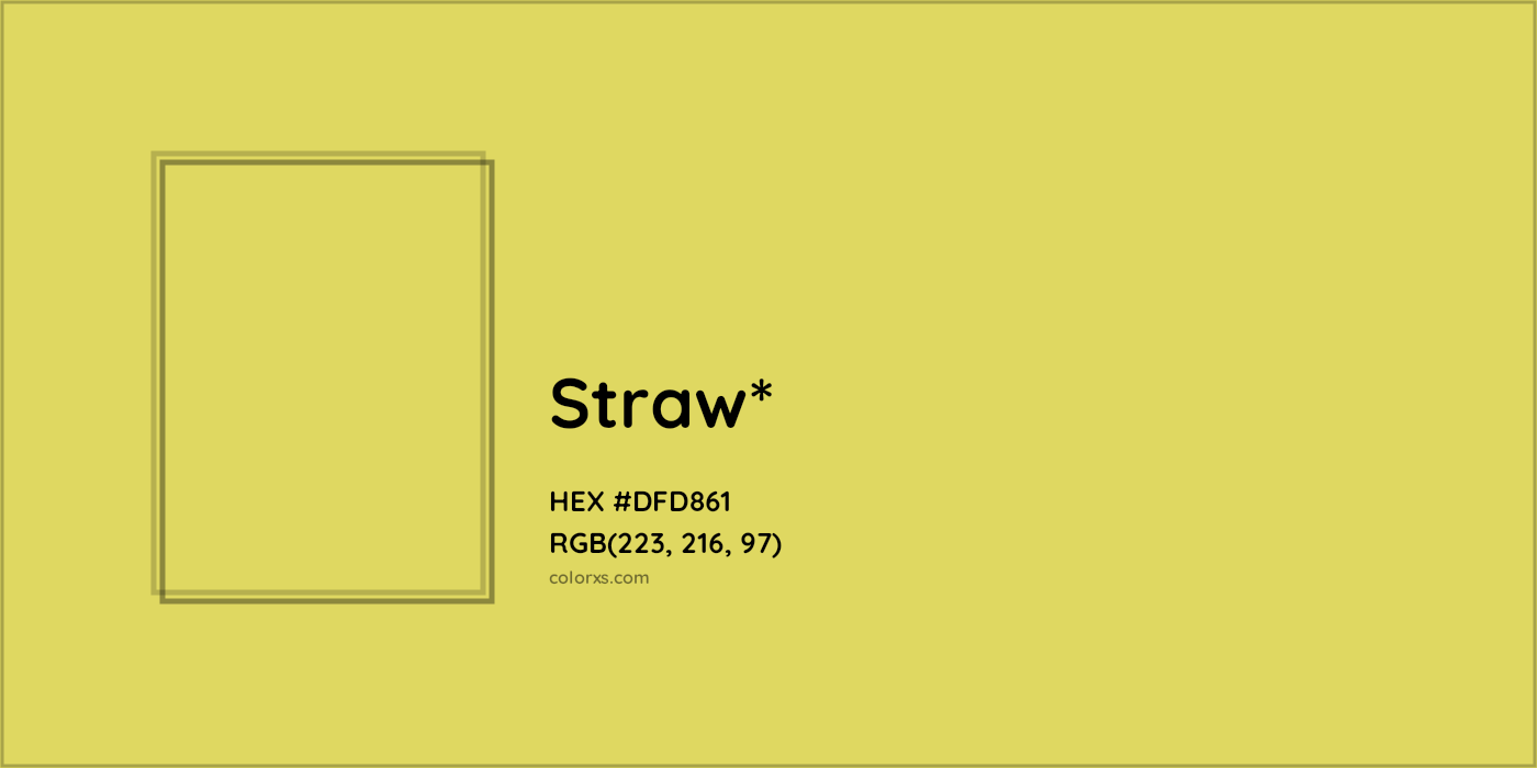 HEX #DFD861 Color Name, Color Code, Palettes, Similar Paints, Images