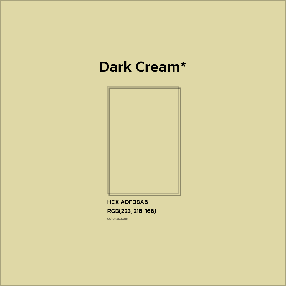 HEX #DFD8A6 Color Name, Color Code, Palettes, Similar Paints, Images