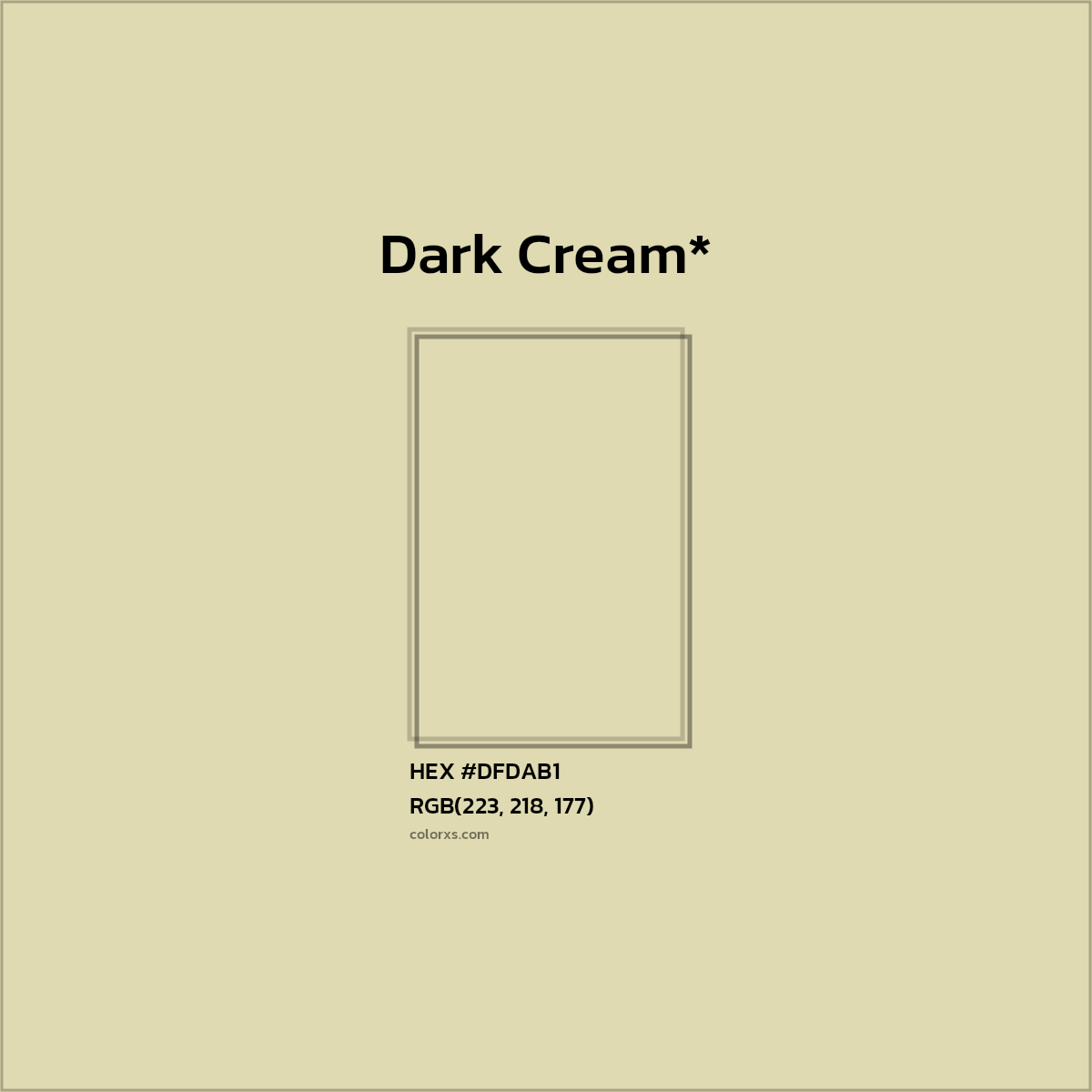 HEX #DFDAB1 Color Name, Color Code, Palettes, Similar Paints, Images