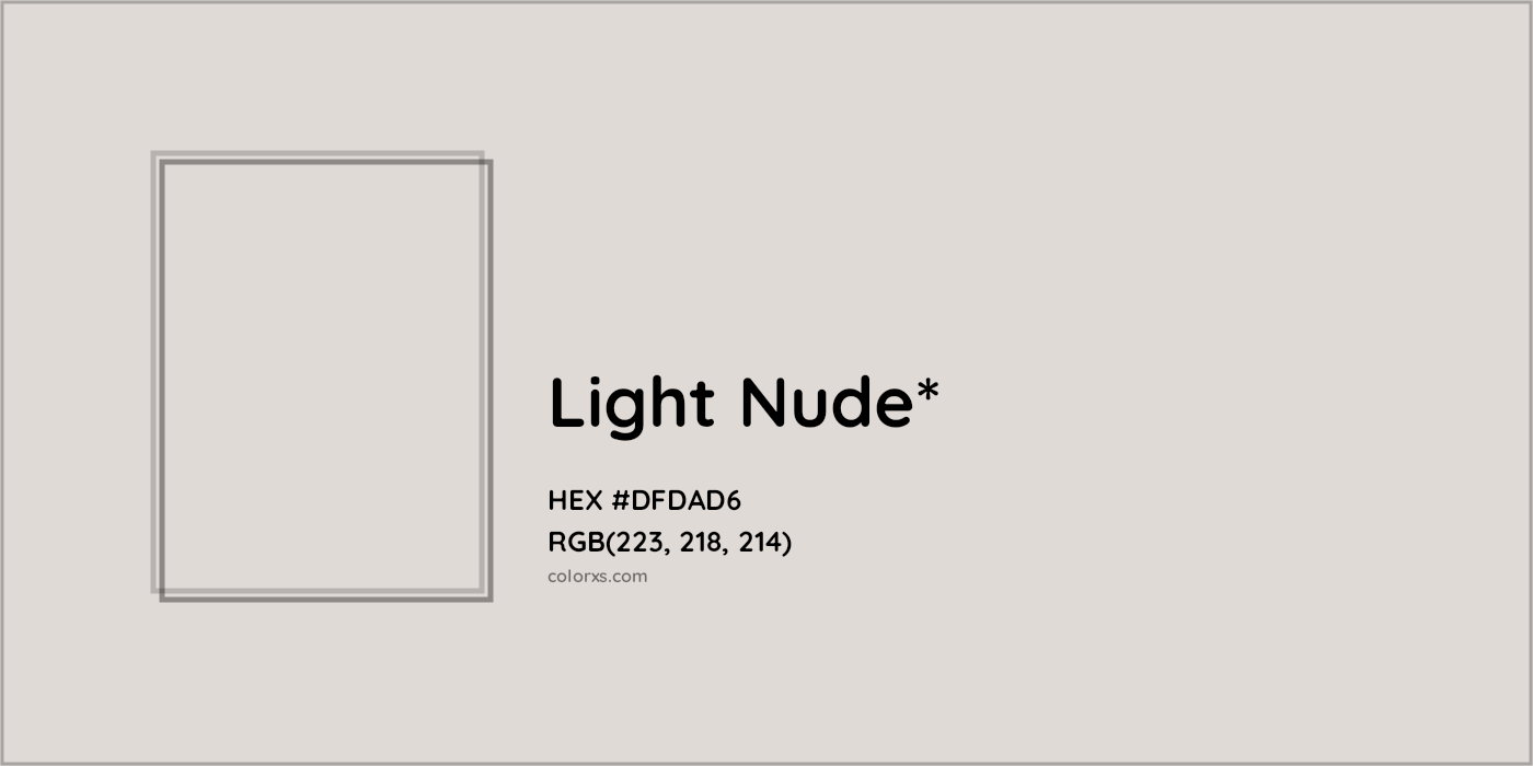 HEX #DFDAD6 Color Name, Color Code, Palettes, Similar Paints, Images