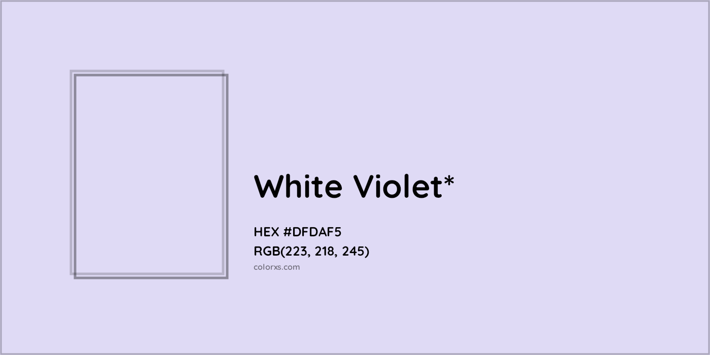 HEX #DFDAF5 Color Name, Color Code, Palettes, Similar Paints, Images