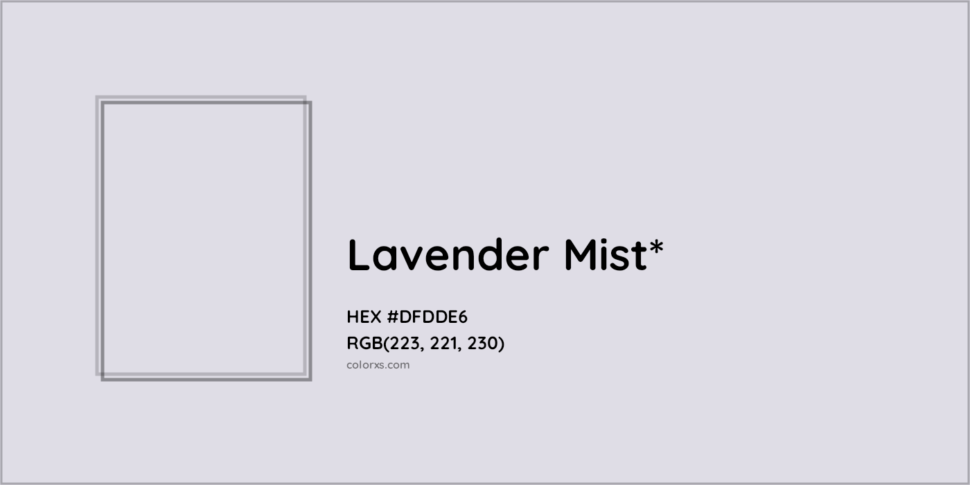 HEX #DFDDE6 Color Name, Color Code, Palettes, Similar Paints, Images