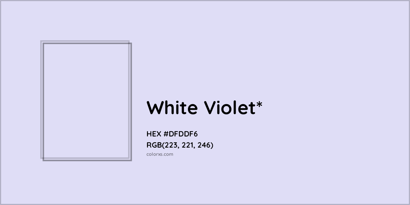 HEX #DFDDF6 Color Name, Color Code, Palettes, Similar Paints, Images