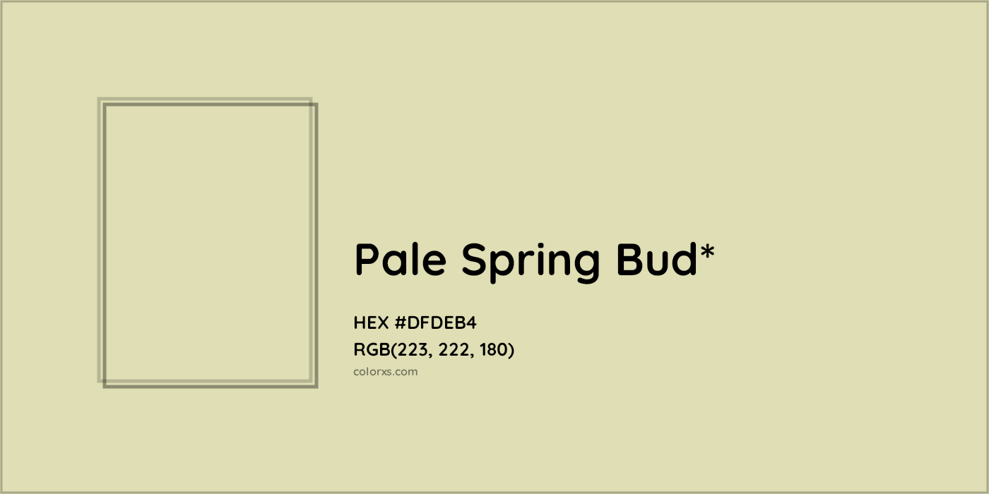 HEX #DFDEB4 Color Name, Color Code, Palettes, Similar Paints, Images