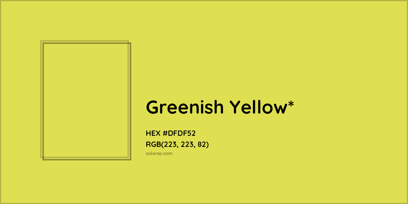 HEX #DFDF52 Color Name, Color Code, Palettes, Similar Paints, Images