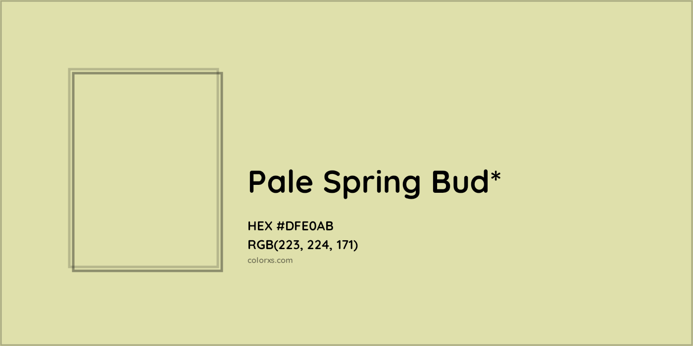 HEX #DFE0AB Color Name, Color Code, Palettes, Similar Paints, Images