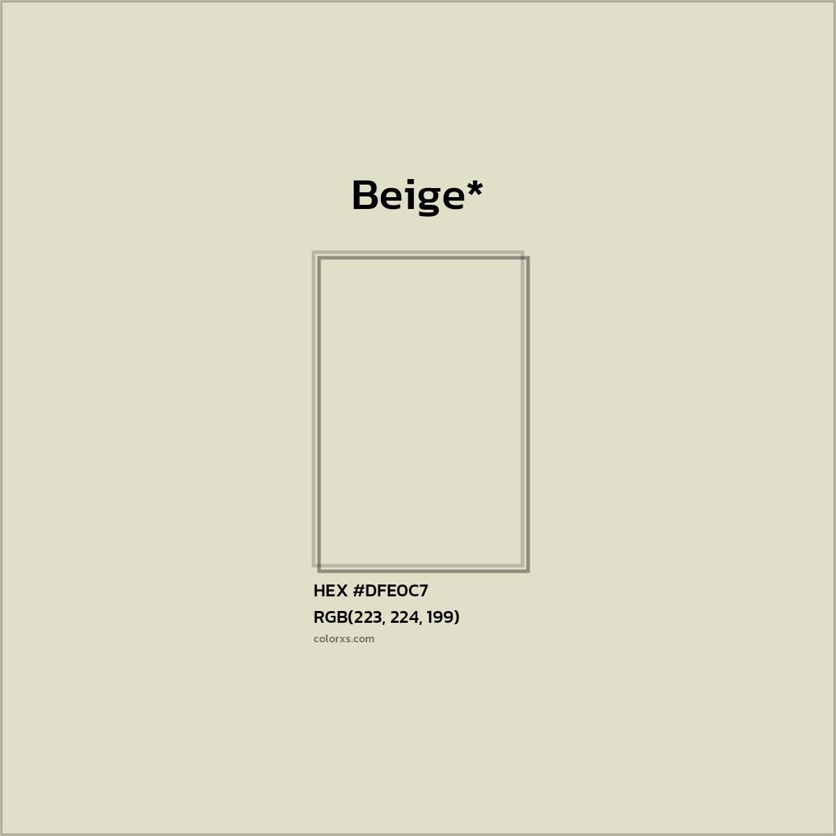HEX #DFE0C7 Color Name, Color Code, Palettes, Similar Paints, Images
