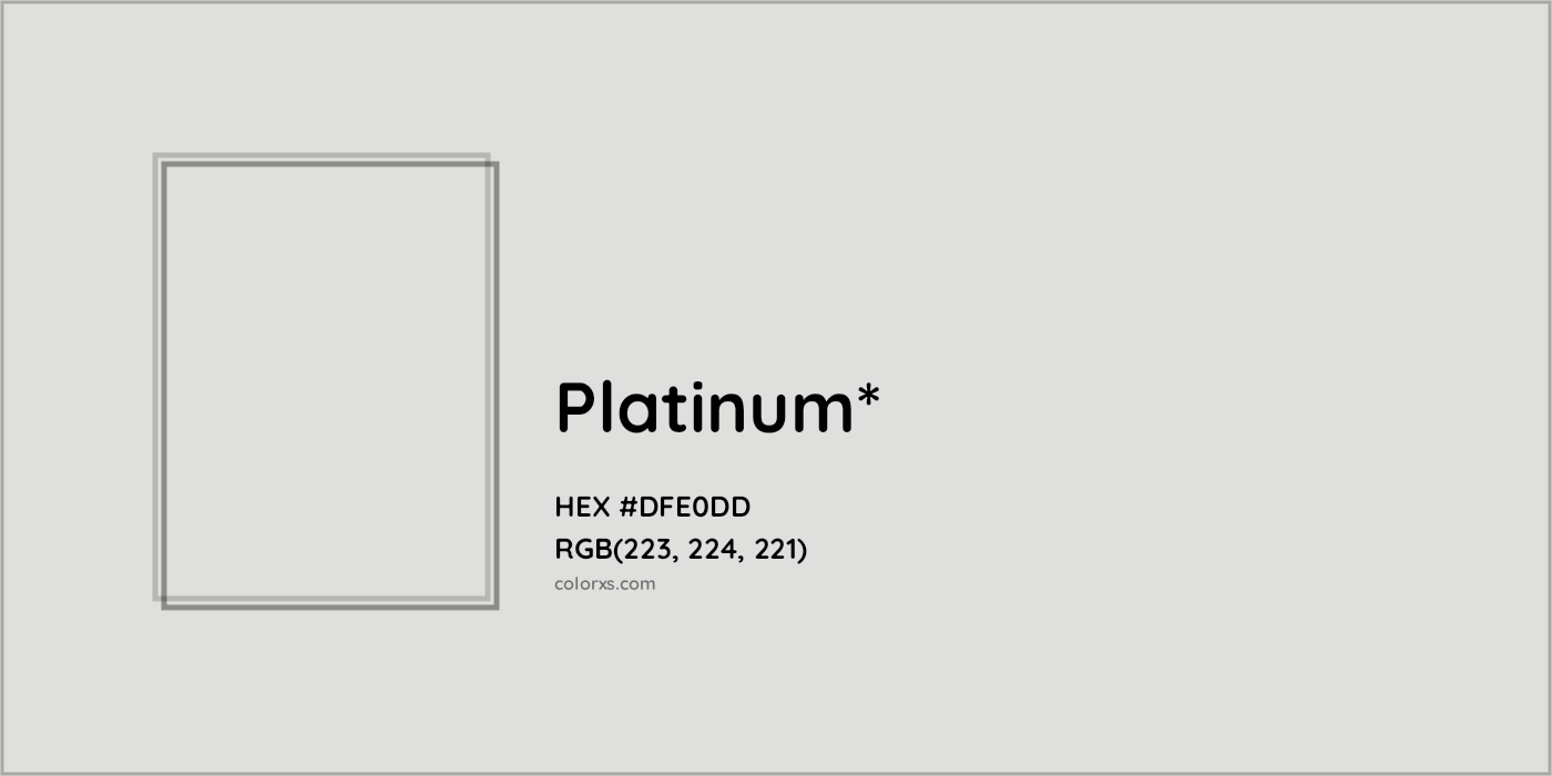 HEX #DFE0DD Color Name, Color Code, Palettes, Similar Paints, Images