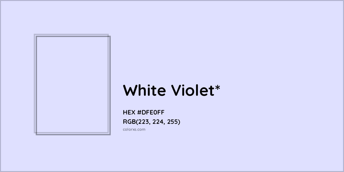 HEX #DFE0FF Color Name, Color Code, Palettes, Similar Paints, Images